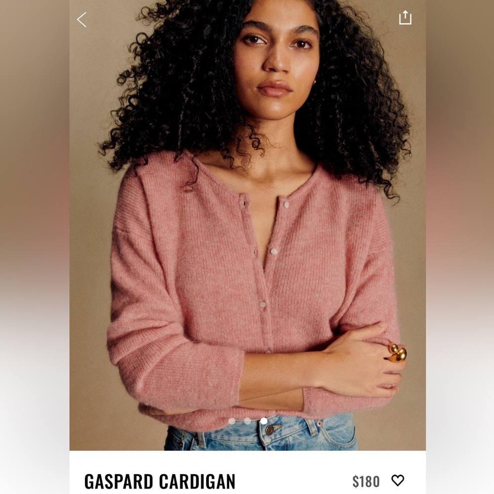 Sezane Gaspard Cardigan - Size small